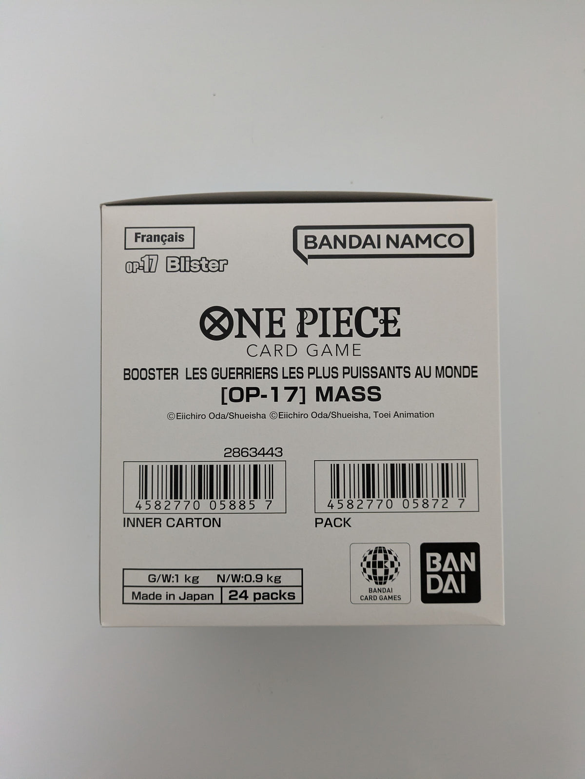 Case blister One Piece - OP17 - FR